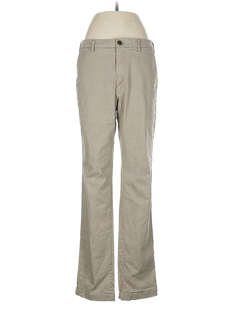 Pre-owned Uniqlo Khaki Pant In Brown