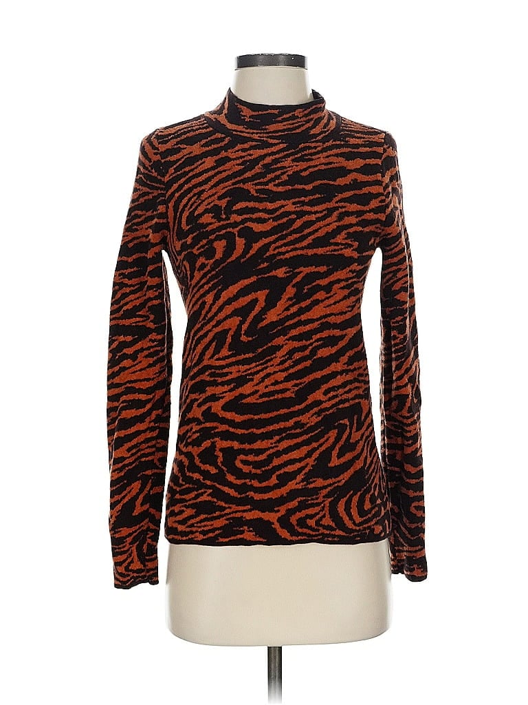 Pre-owned Ann Taylor Turtleneck Sweater In Orange