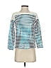 J.Crew 100% Cotton Blue 3/4 Sleeve Top Size XXS - photo 1