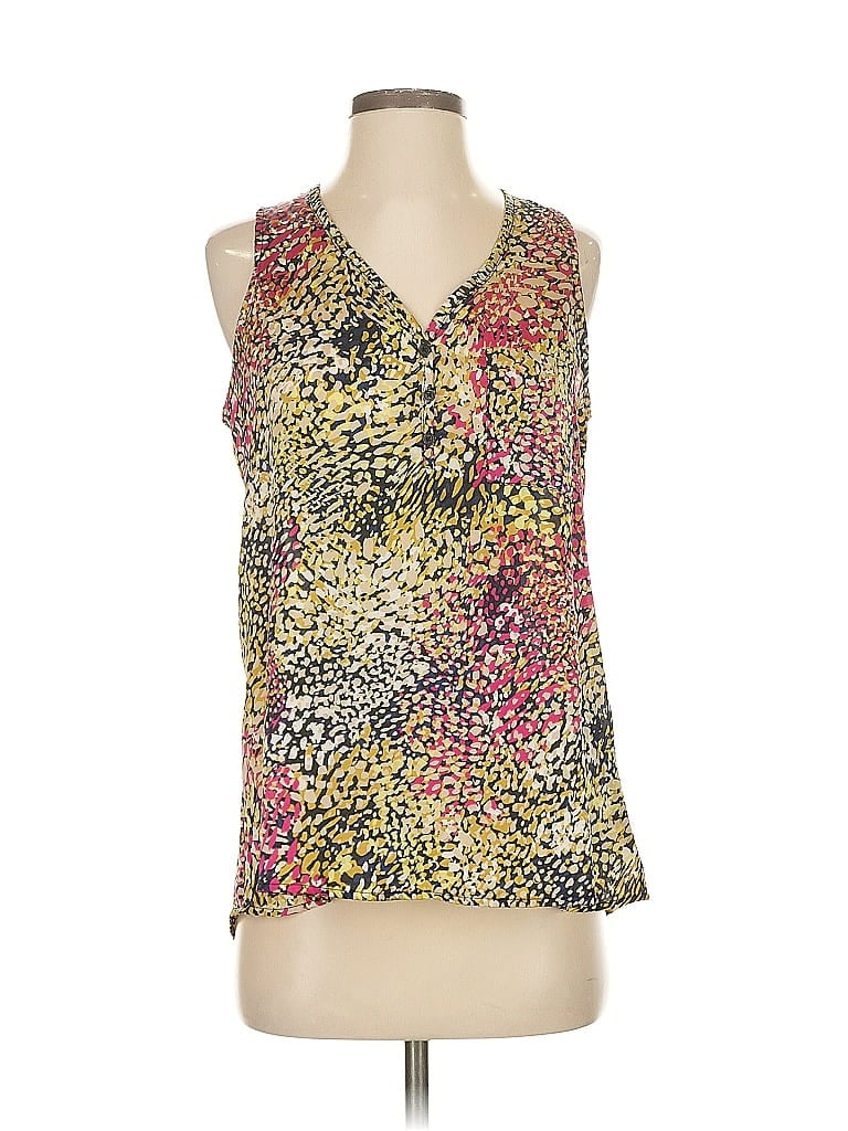 Hale Bob 100% Polyester Gold Sleeveless Blouse Size S - photo 1