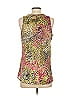 Hale Bob 100% Polyester Gold Sleeveless Blouse Size S - photo 2