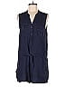 Joie Solid Blue Romper Size S - photo 1