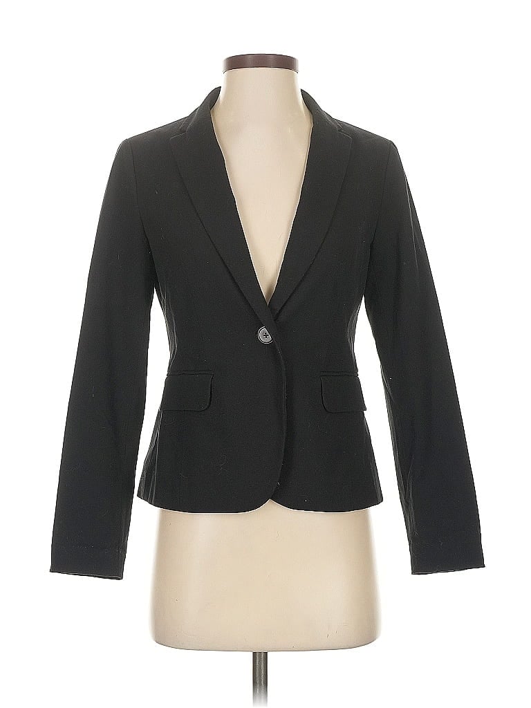 Pre-owned Ann Taylor Loft Outlet Blazer Jacket In Black