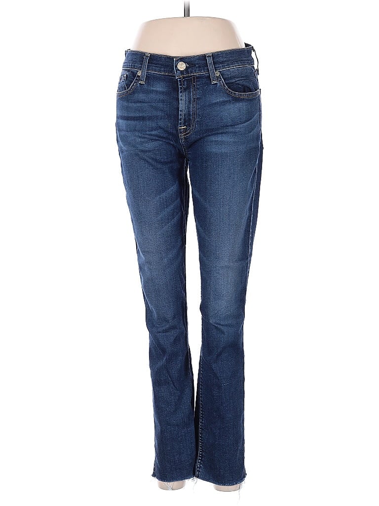 Pre-owned 7 For All Mankind Jeans In Blue