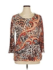 Jm Collection 3/4 Sleeve Blouse