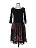 W by Worth Print Black Casual Dress Size 6 - photo 1