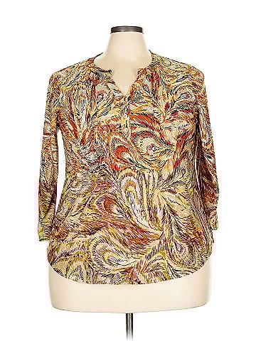 NY Collection 3/4 Sleeve Blouse (view 1)