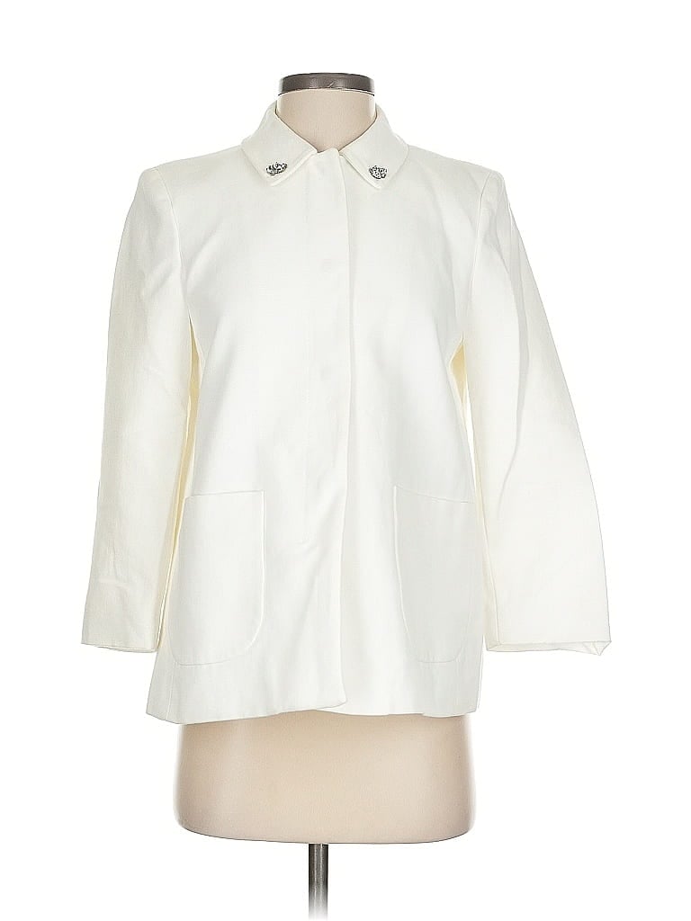 Pre-owned Zara Basic Jacket In White