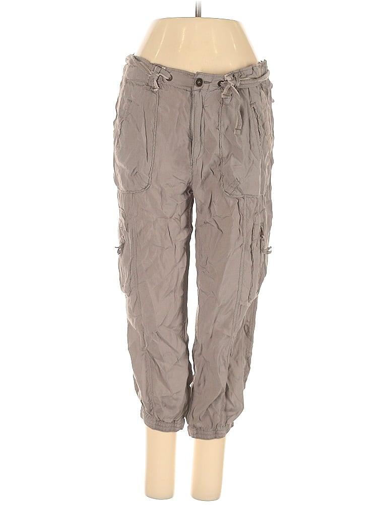 Pre-owned Abercrombie & Fitch Cargo Pants In Gray