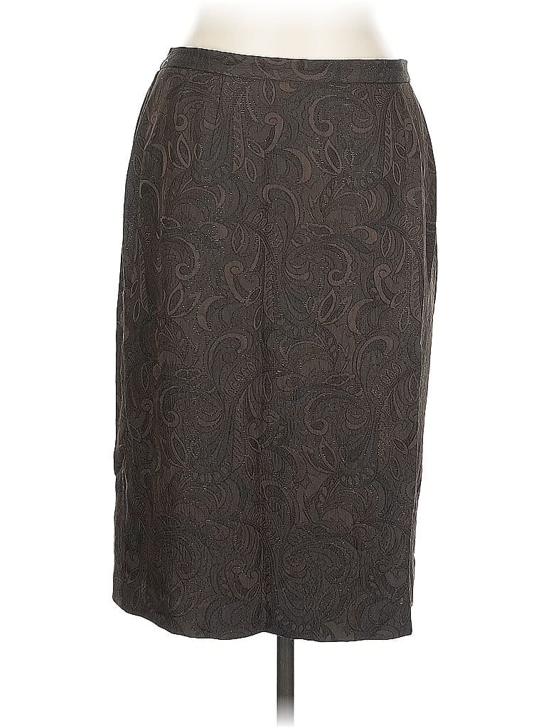 Pre-owned Emma James Formal Skirt In Brown