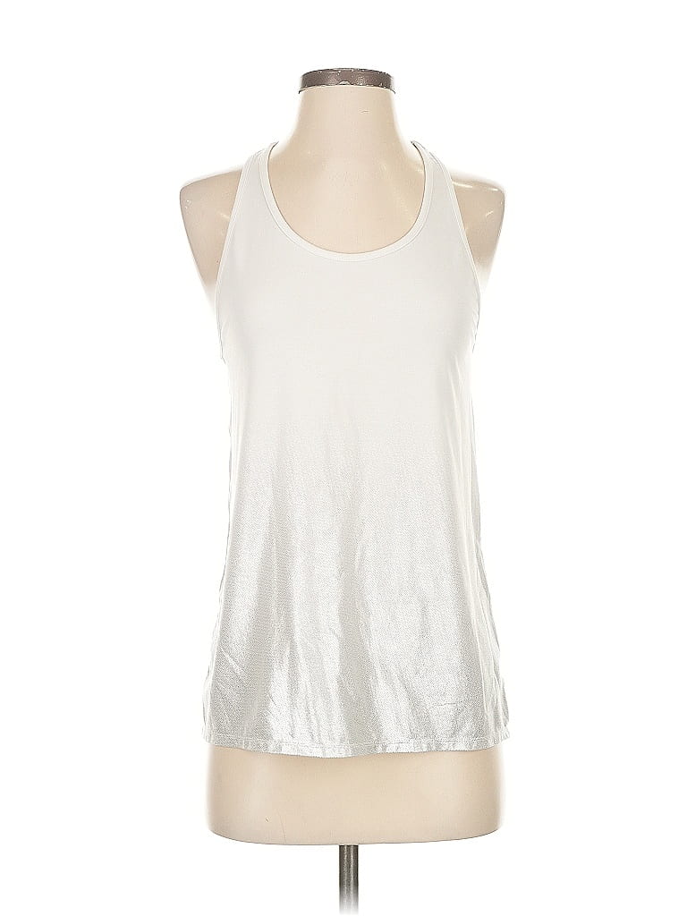 Pre-owned Gap Fit Sleeveless Top Silver Halter Neckline Tops