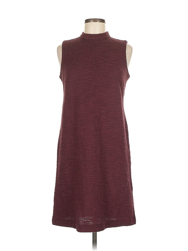 Pre-owned Ann Taylor Factory Casual Dress In Burgundy