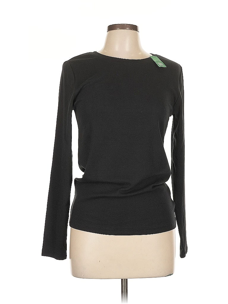 Pre-owned Gap Long Sleeve T-shirt In Black