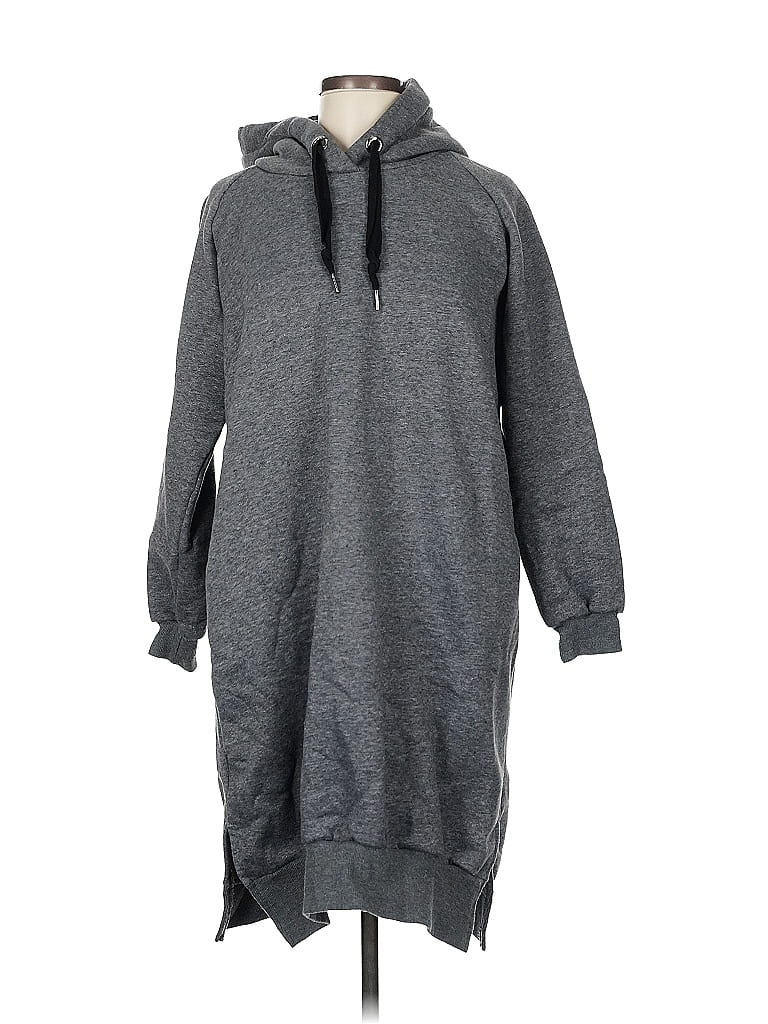 Pre-owned Assorted Brands Pullover Hoodie In Gray