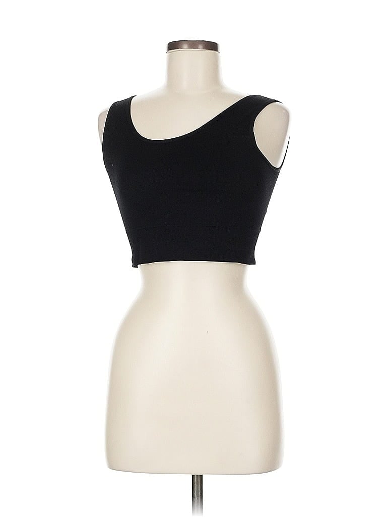 Pre-owned Unbranded Tank Top Black Strapless Neckline Tops