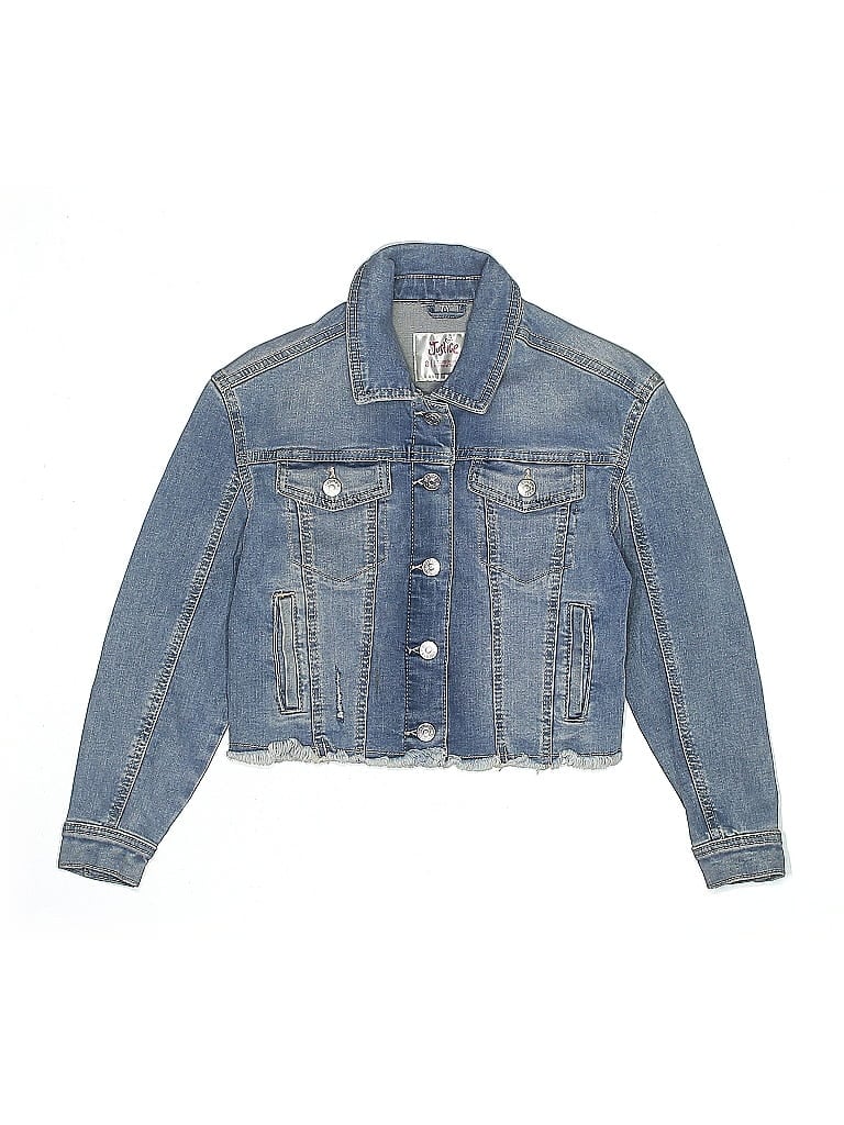 Pre-owned Justice Kids' Denim Jacket In Blue
