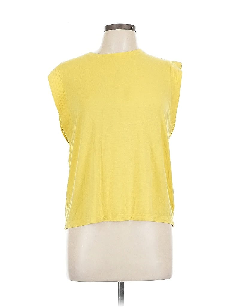 WORTHINGTON Pre-owned Sleeveless T-shirt In Yellow