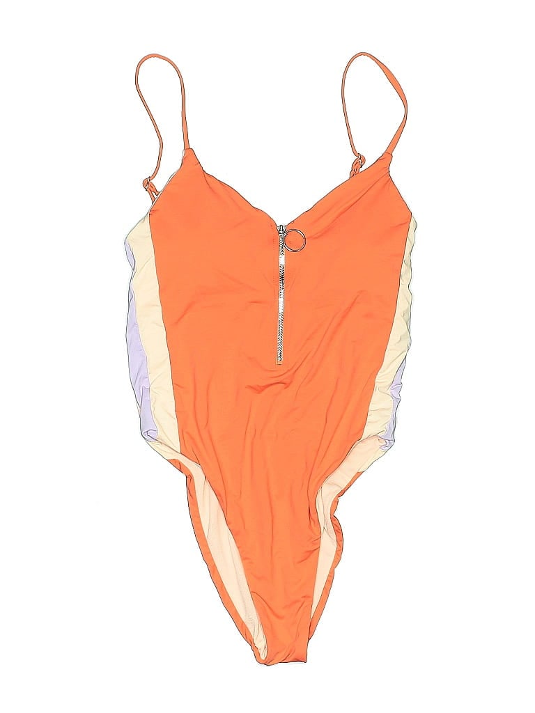 Pre-owned The Bikini Lab One Piece Swimsuit In Orange
