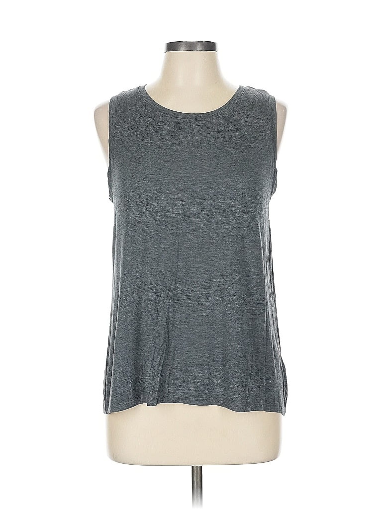 Pre-owned Halogen Sleeveless T-shirt In Gray