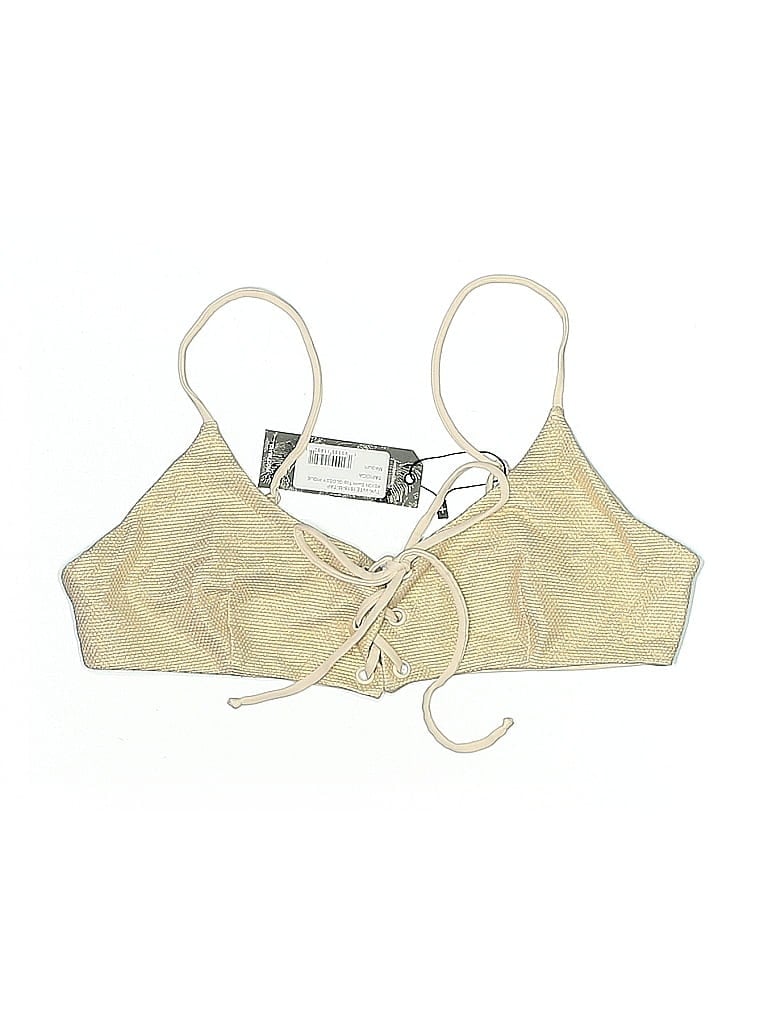 Tavik Swimsuit Top Gold Swimwear In Gold
