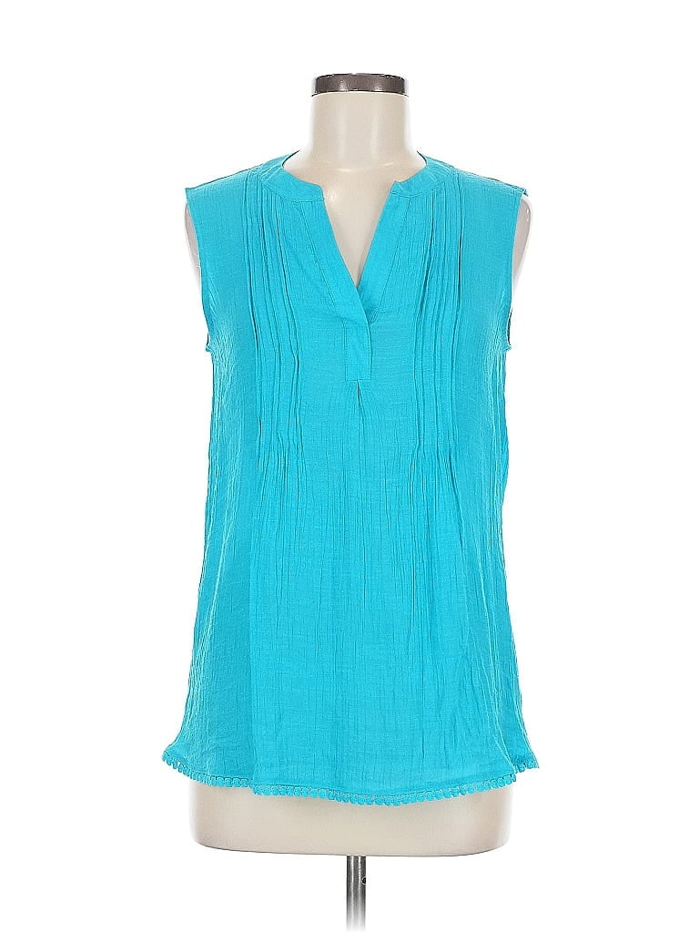 Pre-owned Counterparts Sleeveless Blouse In Blue