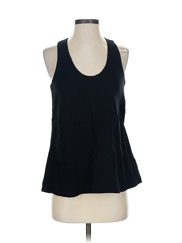 Pre-owned Co Sleeveless Top Black Halter Neckline Tops