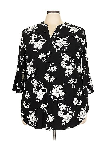 Kasper 3/4 Sleeve Blouse (view 1)