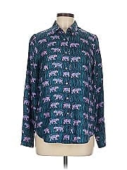 J.Crew Collection Long Sleeve Silk Top