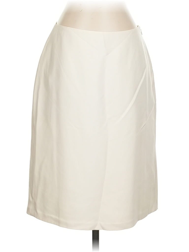 Pre-owned Ann Taylor Formal Skirt In White