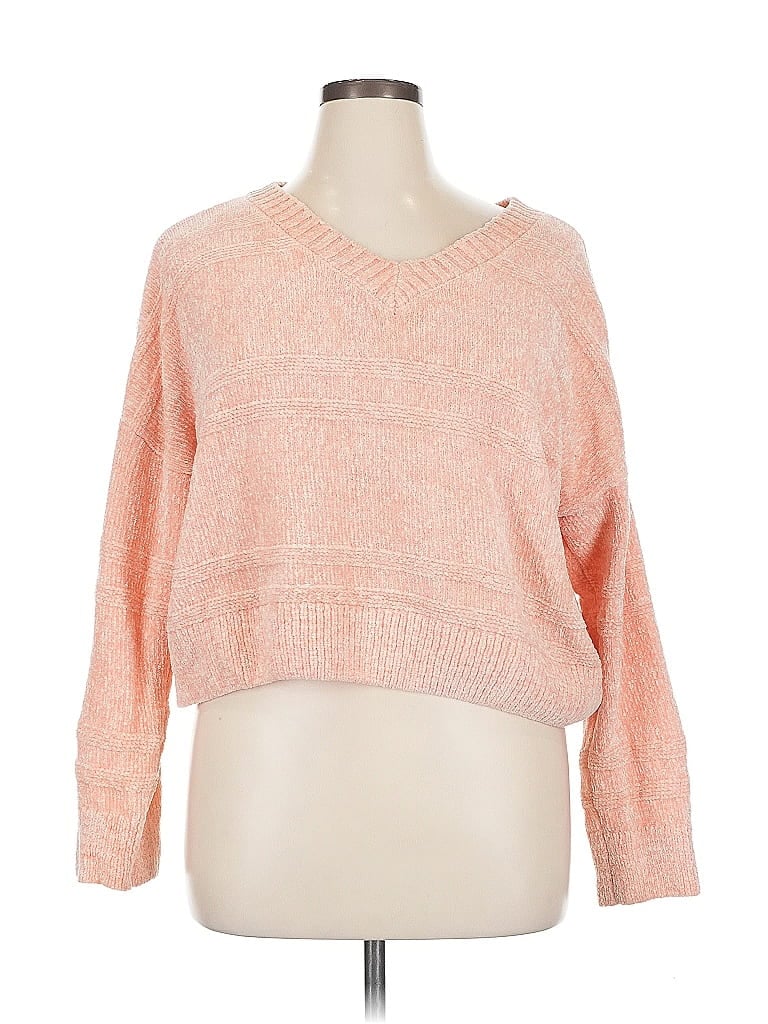 Pre-owned Sonoma Goods For Life Pullover Sweater In Orange