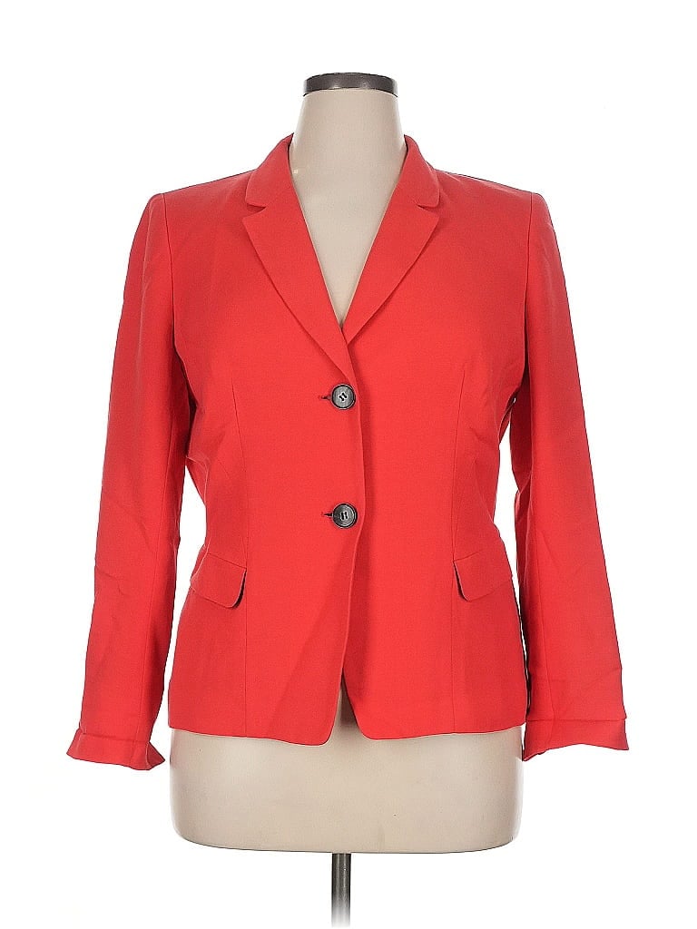Pre-owned Lafayette 148 Blazer Jacket In Red