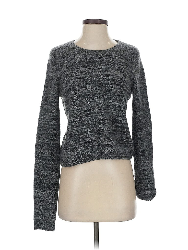 Pre-owned Intermix Cashmere Pullover Sweater In Gray