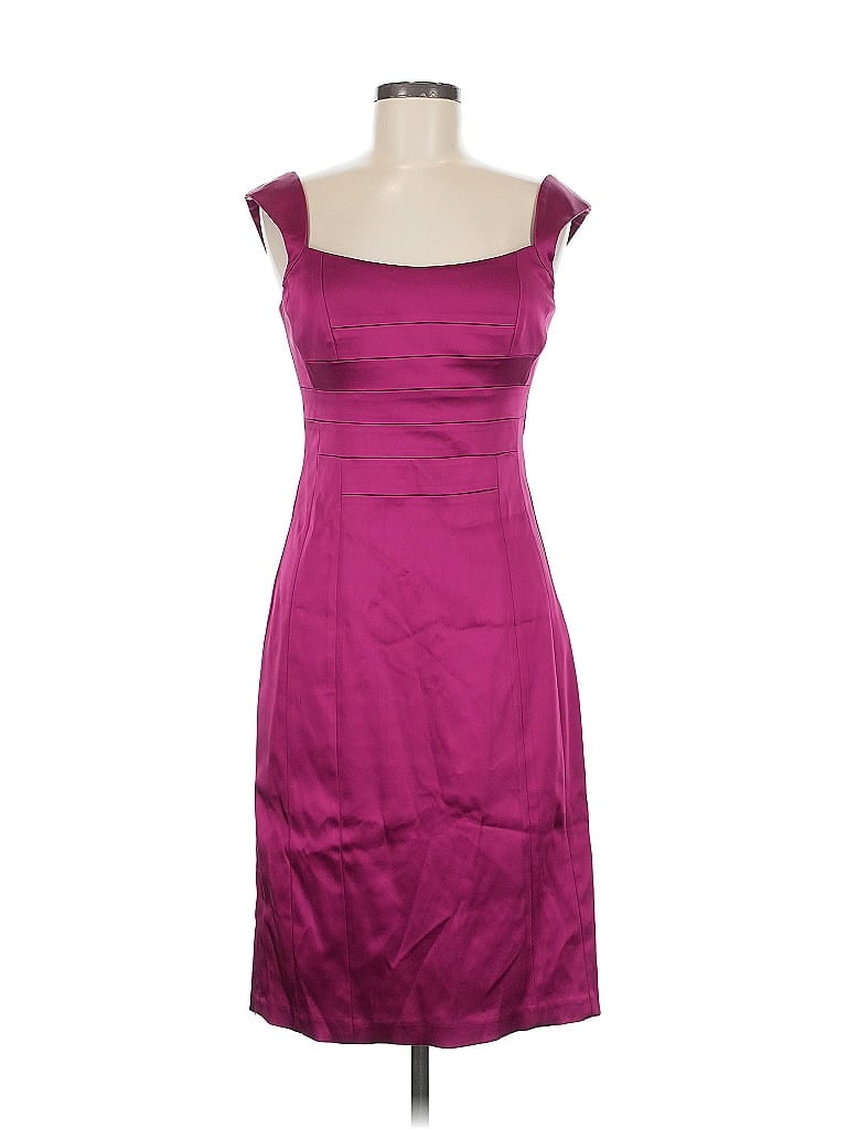 Pre-owned Jax Cocktail Dress In Burgundy