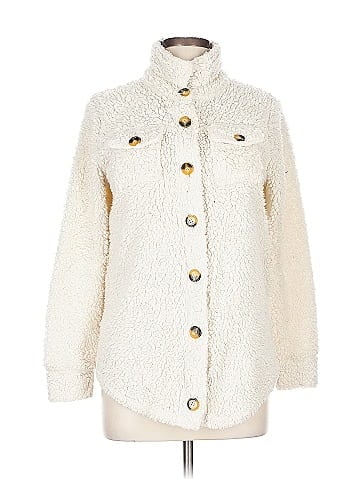 Planet Gold Faux Fur Jacket (view 1)