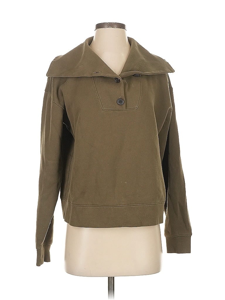 Pre-owned Banana Republic Factory Store Sweatshirt In Green