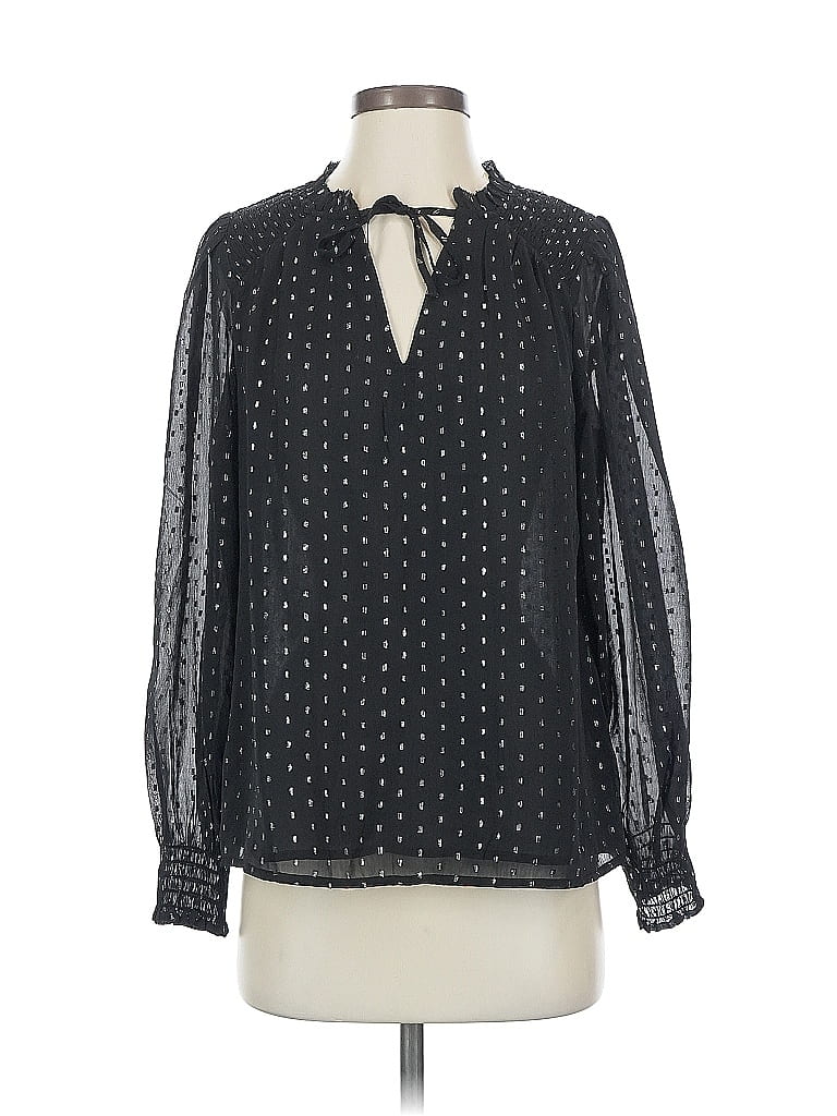 Old Navy Long Sleeve Blouse In Black