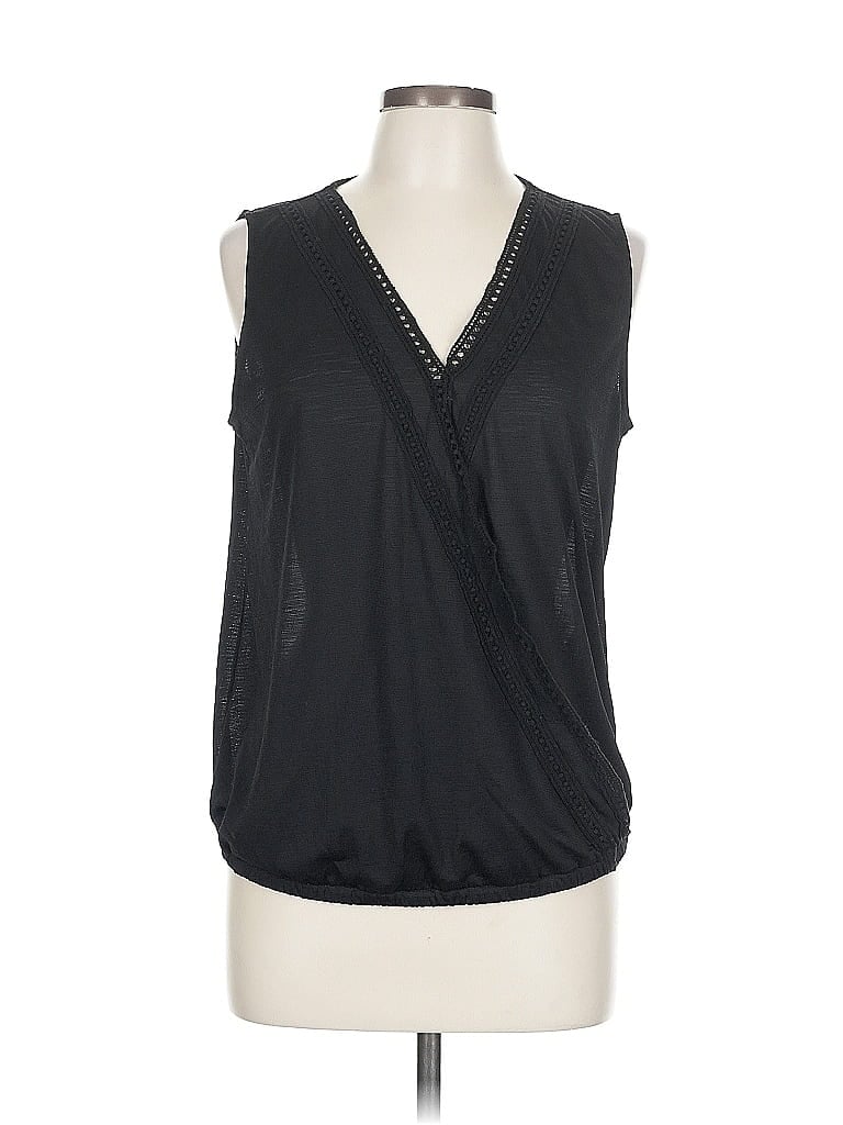 Pre-owned 7th Avenue Design Studio New York & Company Sleeveless Blouse In Black