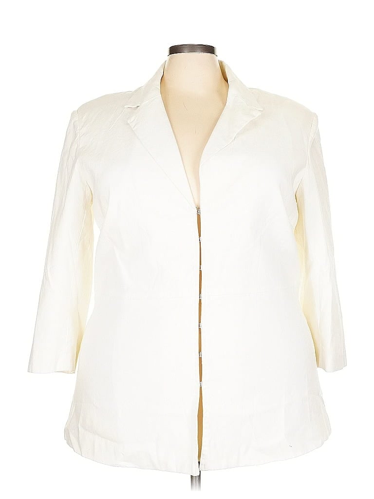 Pre-owned Shape Fx Cardigan Sweater In White