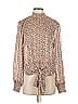 Maison d' Amelie 100% Polyester Brown Long Sleeve Blouse Size S - photo 1