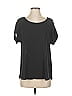 Pleione 100% Polyester Black Short Sleeve Blouse Size S - photo 1