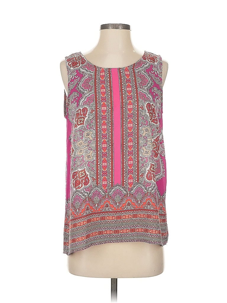 Pre-owned Cynthia Rowley Sleeveless Blouse In Pink