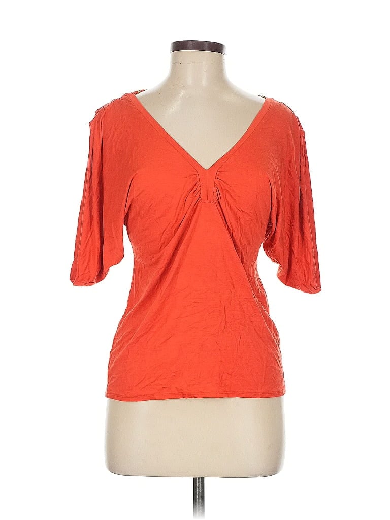 ELLA MOSS Pre-owned 3/4 Sleeve T-shirt In Orange