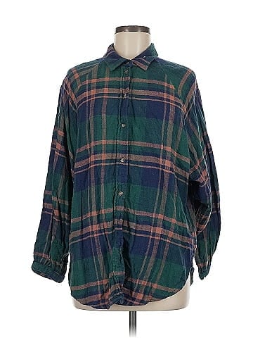 American Eagle Outfitters Long Sleeve Button-Down Shirt (view 1)