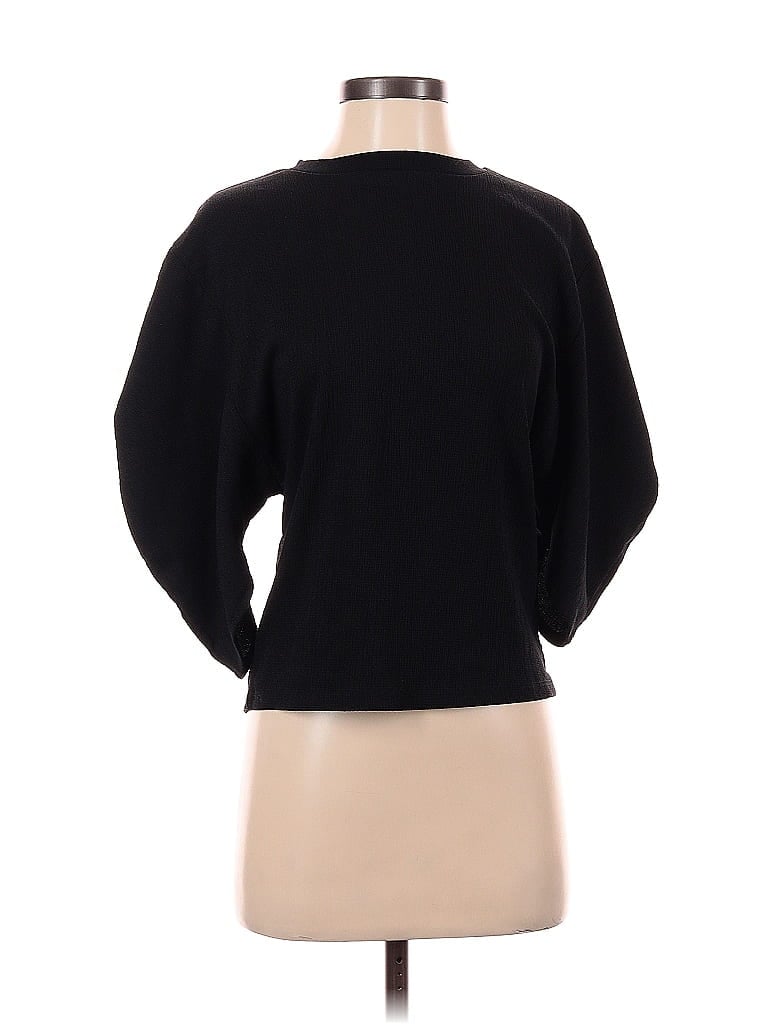 Pre-owned Trafaluc By Zara 3/4 Sleeve Top Black Boatneck Tops