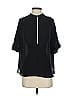 Vince. 100% Silk Black Short Sleeve Silk Top Size XXS - photo 1