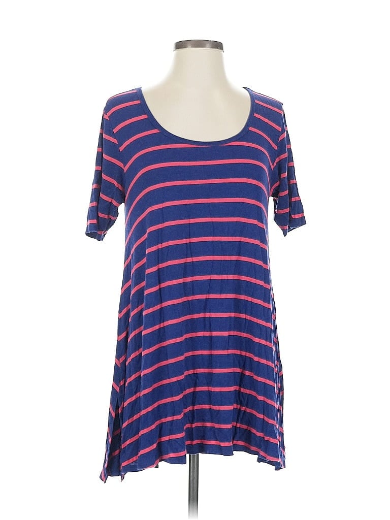 LULAROE Pre-owned Short Sleeve T-shirt In Blue