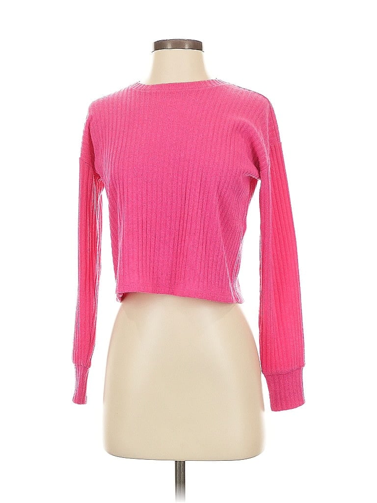 Pre-owned Wilfred Free Long Sleeve Top Pink Boatneck Tops