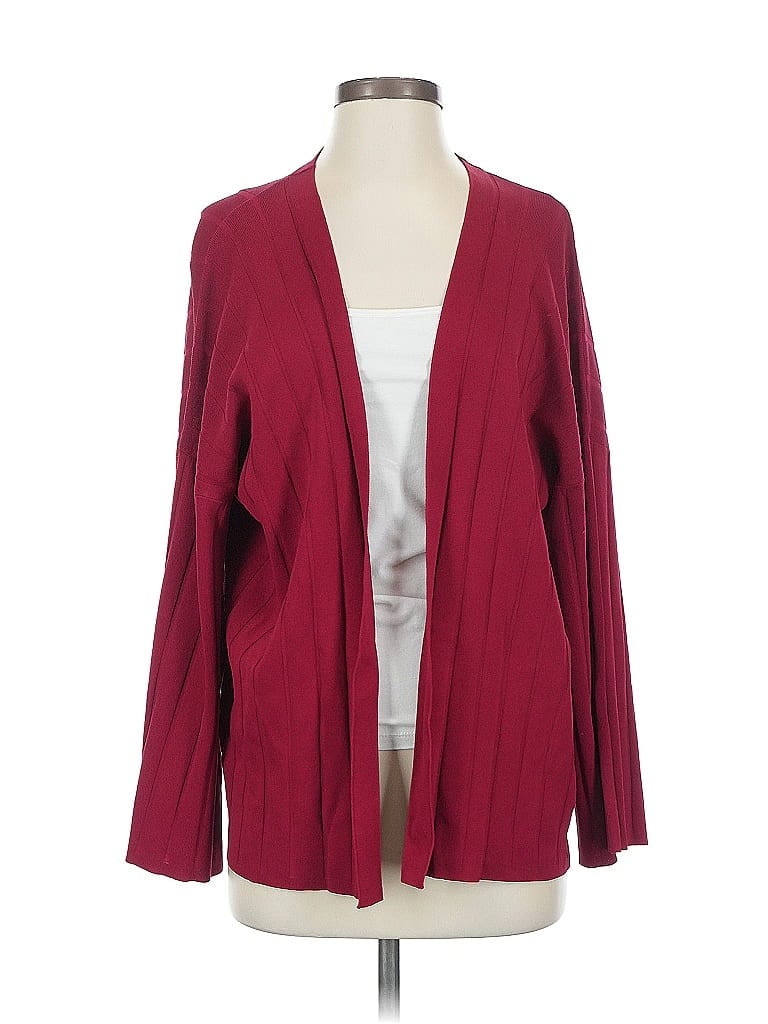 Pre-owned Chico's Cardigan Sweater In Red