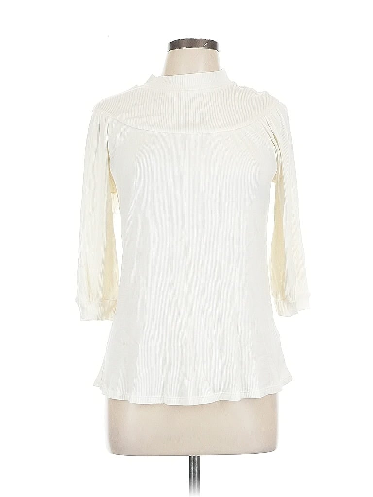 Pre-owned Assorted Brands 3/4 Sleeve Blouse In White