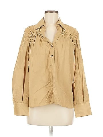 Zara 3/4 Sleeve Button-Down Shirt (view 1)